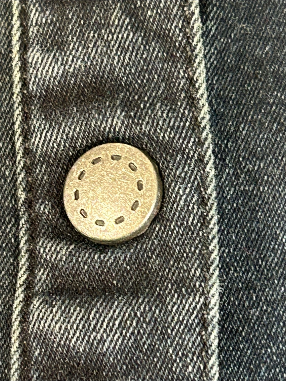 Coldwater Creek Dark Blue Washed Denim Shirt Shacket - Picture 5 of 8